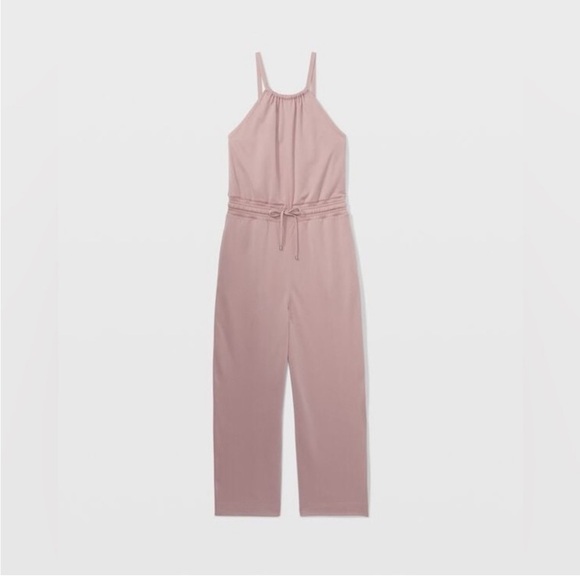 Club Monaco Elastic Waist Crop
Halter Neck Jumpsuit In Mauve - Picture 3 of 5